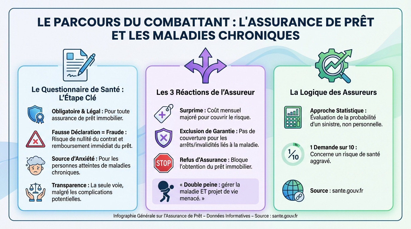 Parcours difficile pour obtenir une assurance emprunteur avec une maladie chronique
