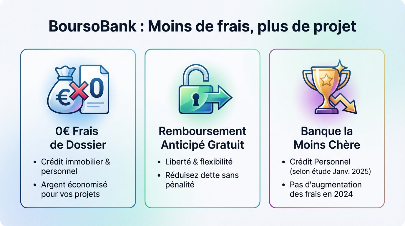 Economies sur les frais de dossier crédit BoursoBank