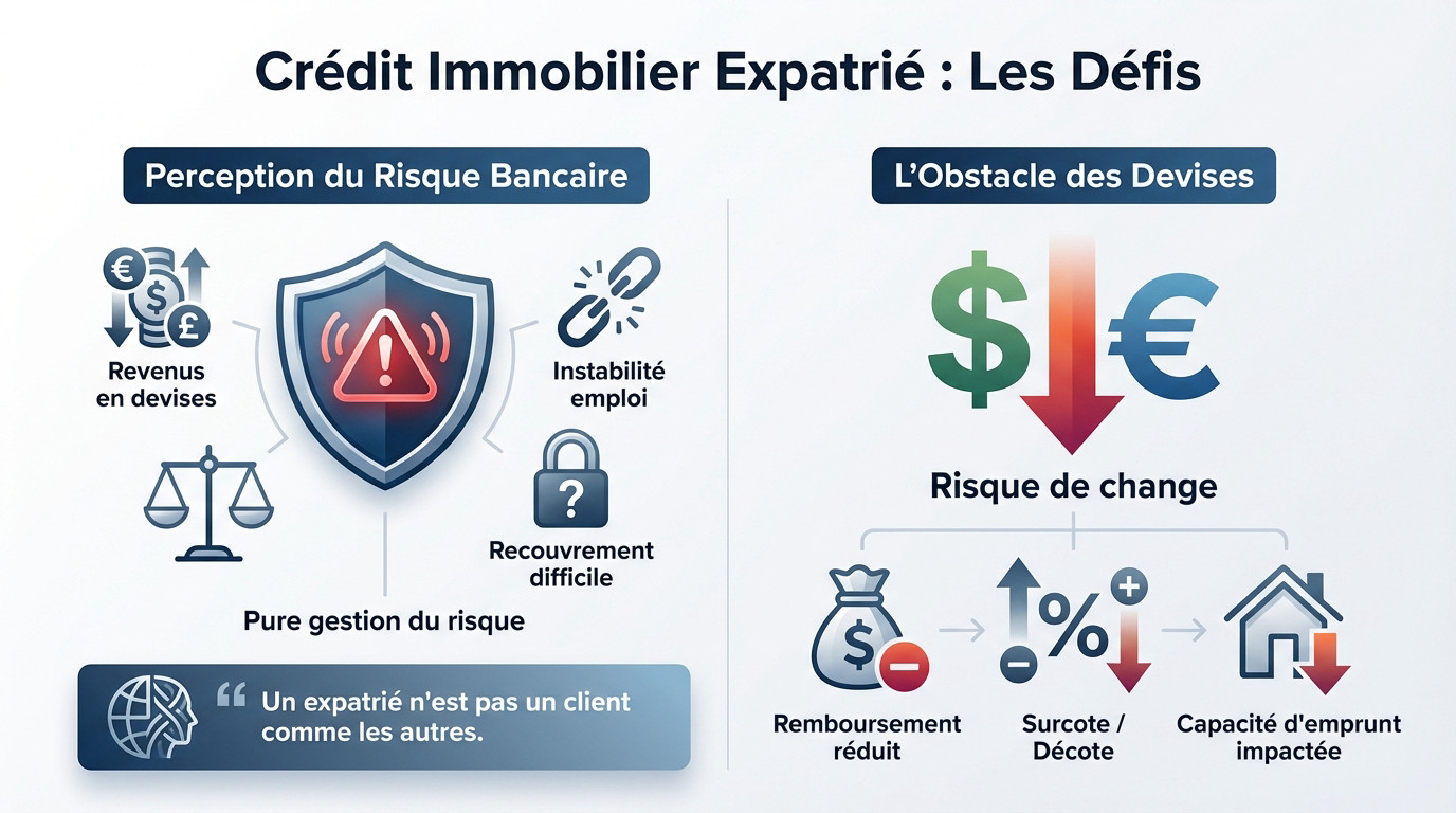 Expatrié face aux défis du crédit immobilier en France : complexité administrative et risque bancaire