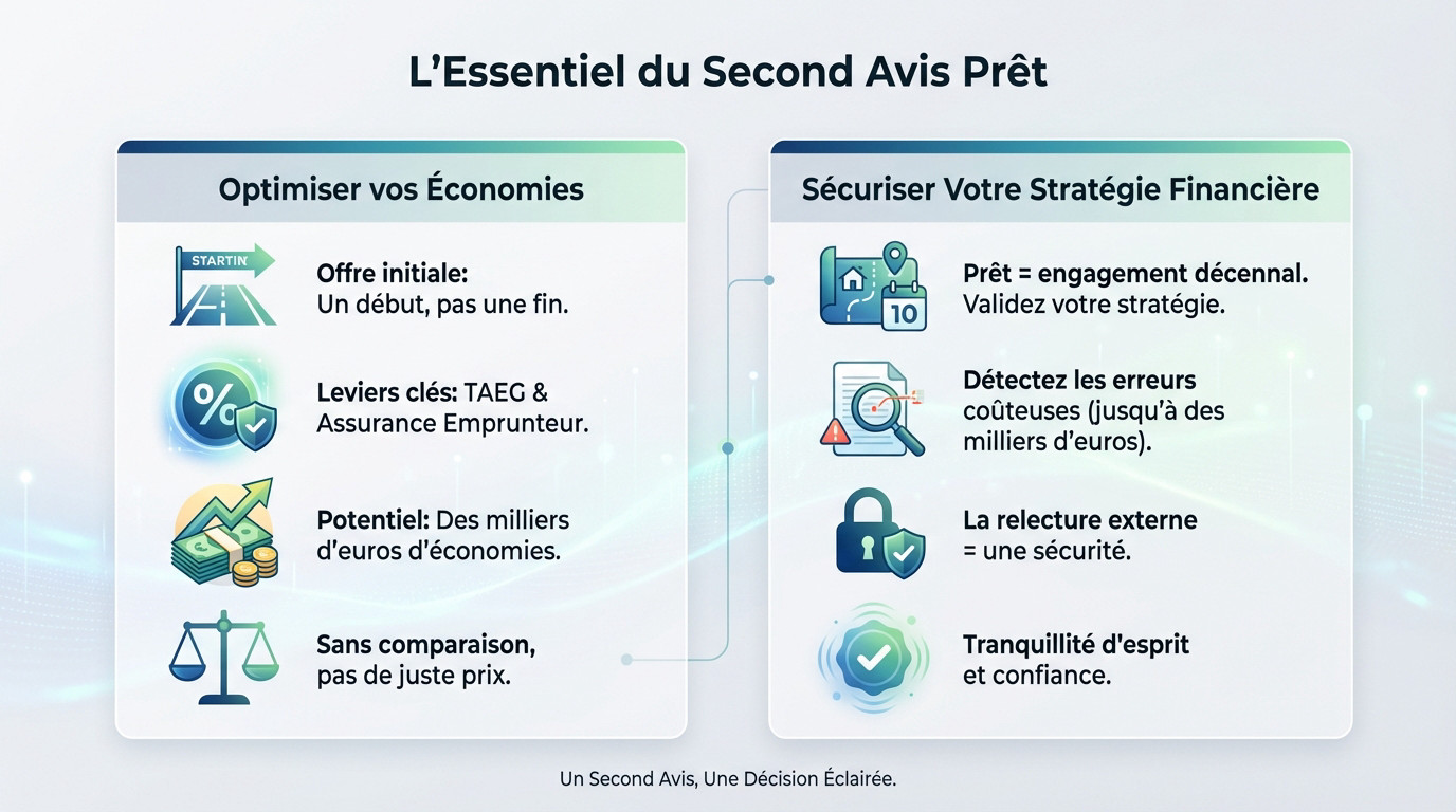 Comparaison des économies réalisées grâce à un second avis sur une offre de prêt immobilier