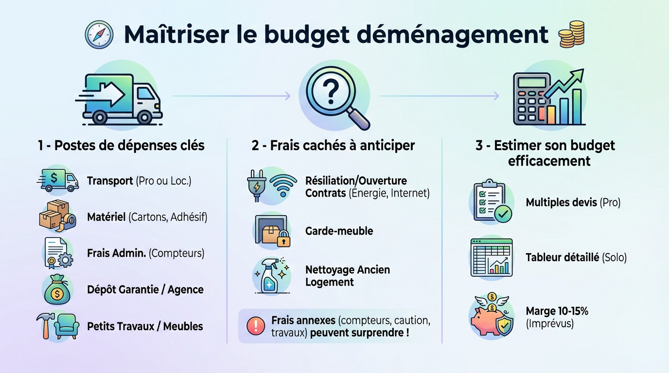 Estimation des coûts et préparation du budget pour un déménagement réussi