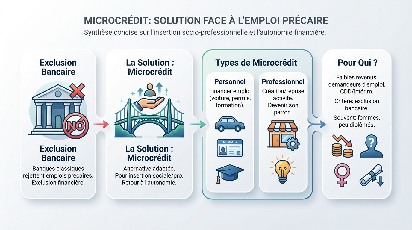 Femme en recherche d'emploi consultant des solutions de microcrédit sur une tablette
