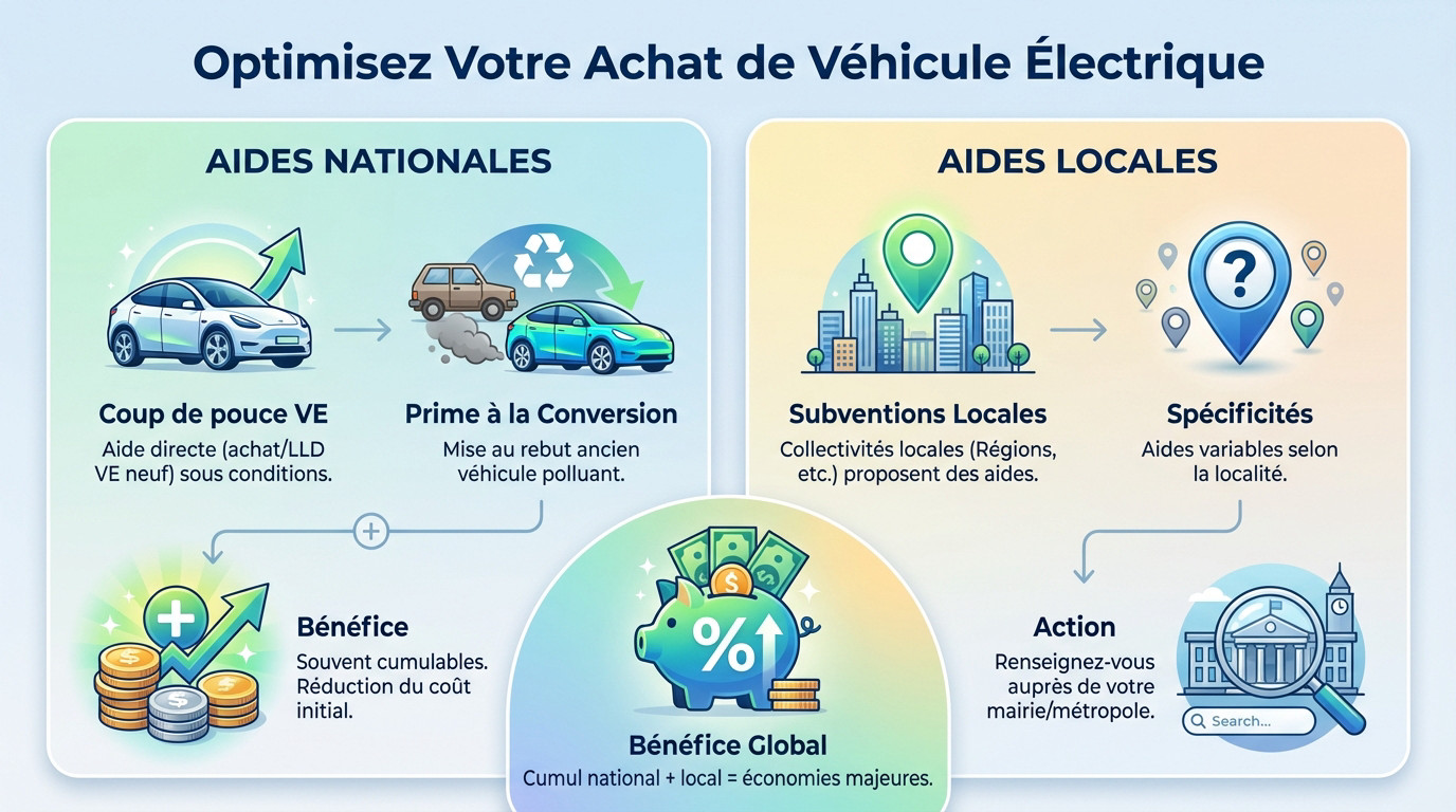 Conducteur consultant son smartphone près d'une borne de recharge pour financer sa voiture électrique